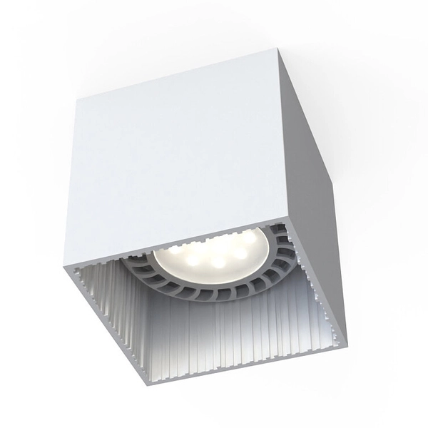 Biała kostka natynkowa Groove 7793 sufitowa lampa do jadalni