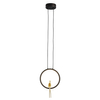 Wisząca lampa okrąg Amici ST-D7774 black LED 7W 3000K designerska czarny złoty