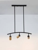 Sufitowa lampa nowoczesna Cayes nad stół czarna złota