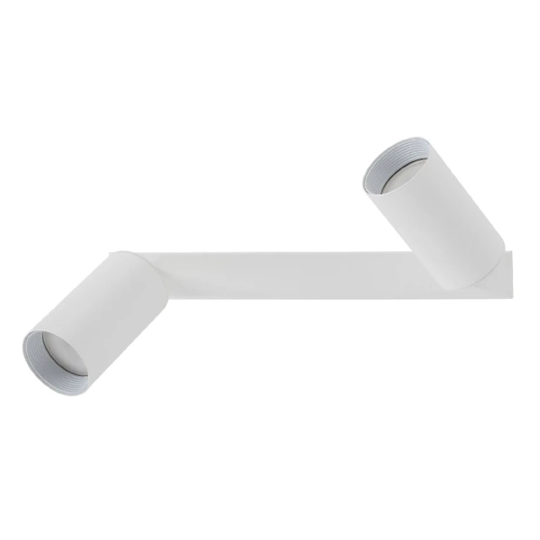 Podwójna lampa sufitowa Amis 10795 do jadalni metalowy biały złoty