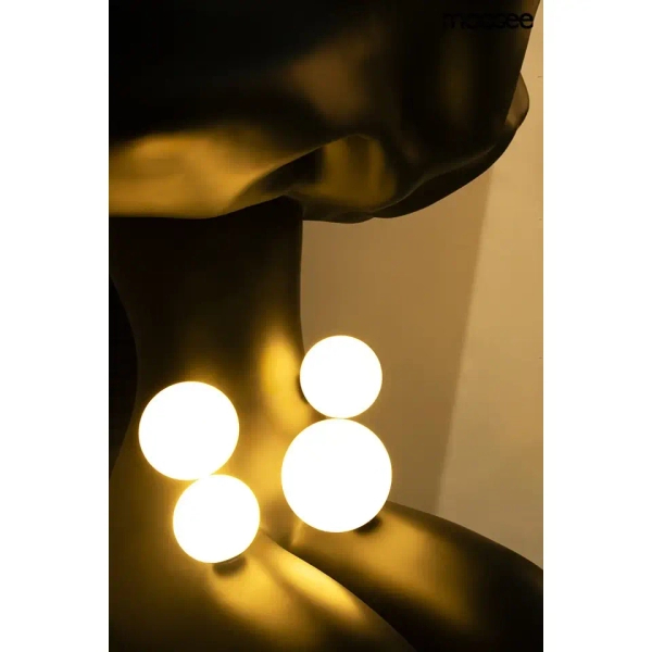 Podłogowa lampa designerska HUMAN IN THE CLOUDS czarna MSE1501100616 4xG9 kule