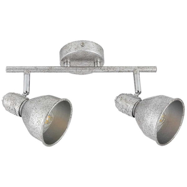 Sufitowa LAMPA industrialna THELMA 5387 Rabalux metalowa OPRAWA regulowane reflektorki antyczne srebro