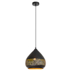 LAMPA wisząca KAIA 2278 Rabalux ażurowa OPRAWA orientalny zwis czarny złoty