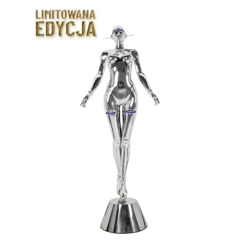 Stojąca lampa do salonu CYBER WOMAN MSE1501100513 LED 4W srebrna