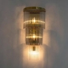 Lampa ścienna glamour Estro MSE010100266 Moosee szklana przezroczysta złota