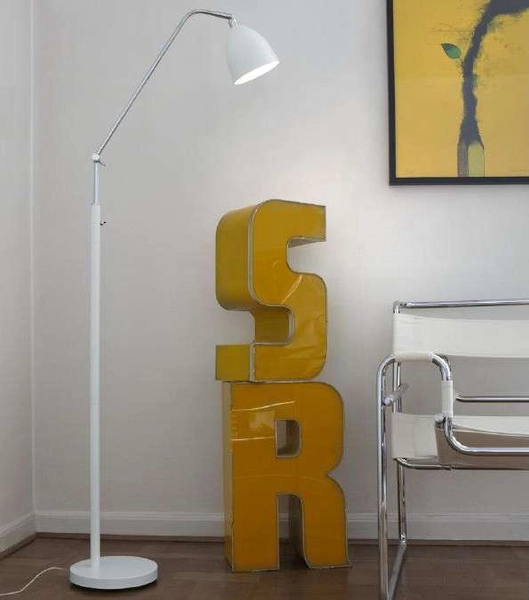 LAMPA podłogowa FREDRIKSHAMN 105022 Markslojd metalowa OPRAWA stojąca biała