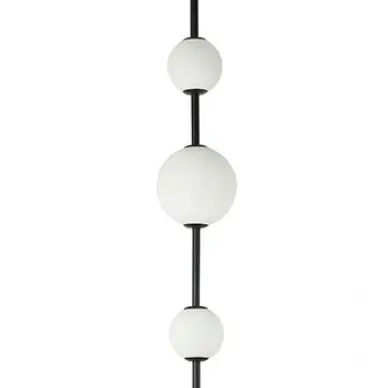 Ledowa lampa podłogowa 20135 LED 12W 3000K kule do salonu czarny