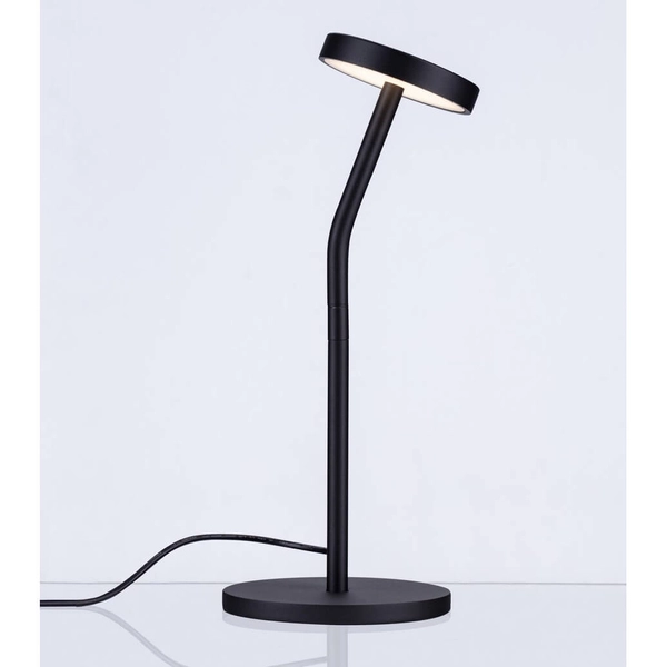 Stołowa lampka PASORAPA LE44680 LED 5W 3000K do sypialni plate czarna