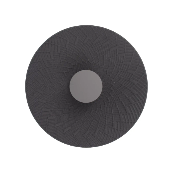 Ścienna lampa filcowa na korytarz MISAKI LED 6W 3000K W0456 czarna brązowa