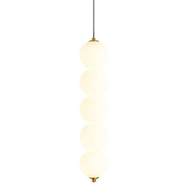 Nowoczesna wisząca lampa Pontti LWKM5 LED 15W 3000K kule złote