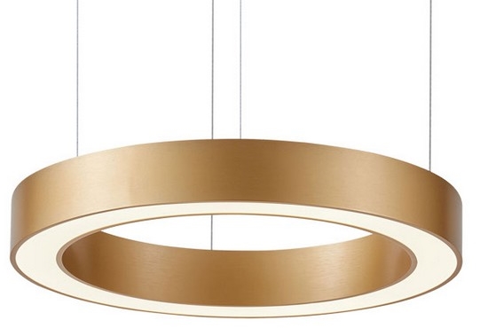 Lampa zwisowa Marco AZ5051 LED 80W 3000-6500K okrąg ring złota