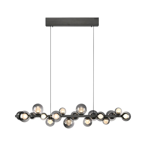 Wisząca lampa E-POPUP czarna przydymiona 2557-15 18xLED 1.8W zmienna barwa