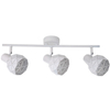 Spot LAMPA sufitowa REUS LP-8069/3WS WH Light Prestige geometryczna OPRAWA regulowane reflektorki białe