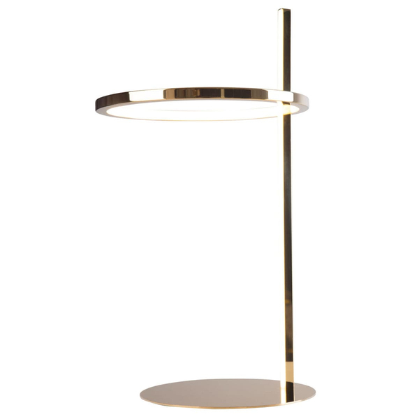 Stolikowa lampka do gabinetu LOZANNA T0042 Maxlight LED 14W 3000K obręcz złota