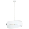 Restauracyjna lampa wisząca Tornado 1141 Zumaline regulowana metal biały