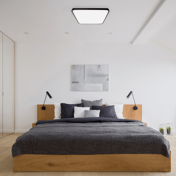 Czarny plafon kuchenny Fabio LED 23W 4000K lampa kwadratowa