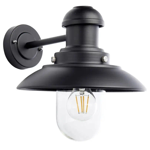 Ścienna lampa do ogrodu Hereford 95982 metalowa IP44 czarna