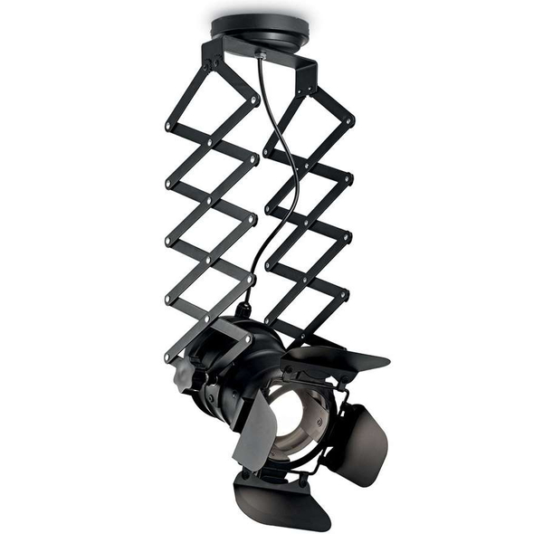 Reflektor LAMPA sufitowa CGRSCHARMONY COPEL studyjna OPRAWA na harmonijce nożycowa czarna
