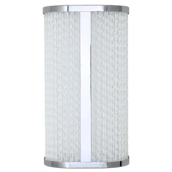 Kinkiet Palmas 10729 LED 15W 4000K IP44 szklany chrom transparentny