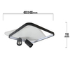 Kwadratowy plafon Parma LP-0612/2C Square BK tubki czarne białe