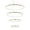 Wisząca lampa pierścienie z pilotem Ring Slim MSE1501100162 Moosee LED 88W 3000K złote