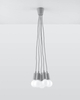 LAMPA wisząca SL.0577 pająk OPRAWKA industrialny ZWIS szary