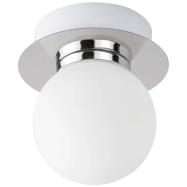 Kinkiet LAMPA ścienna BECCA 2110 Rabalux szklana OPRAWA łazienkowa kula ball IP44 biała chrom