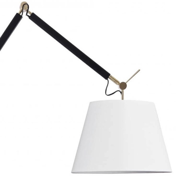 Podłogowa lampa stojąca Zyta AZ4193+AZ2602 Azzardo do sypialni czarna biała