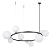 Lampa szklana wisząca Bolero 41320 nad stół czarna biała