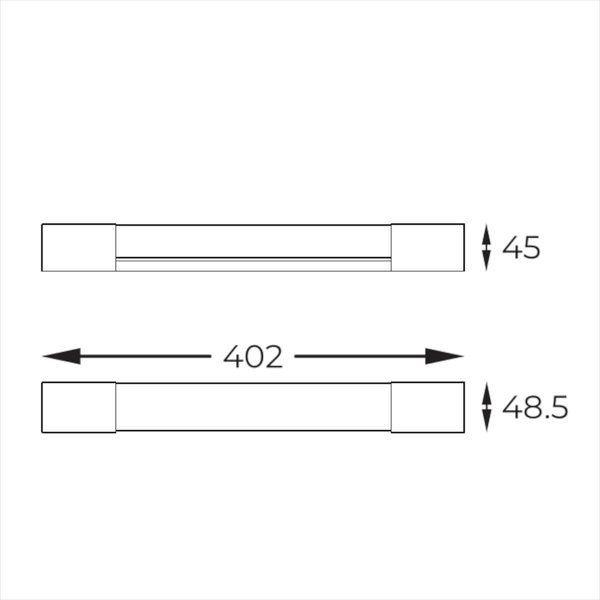 Prostokątny kinkiet Parks W200526001 Zumaline LED 3,7W 3000K IP44 nikiel