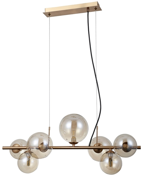 Salonowa lampa wisząca Canello PND-406007-7-HBR mosiężna