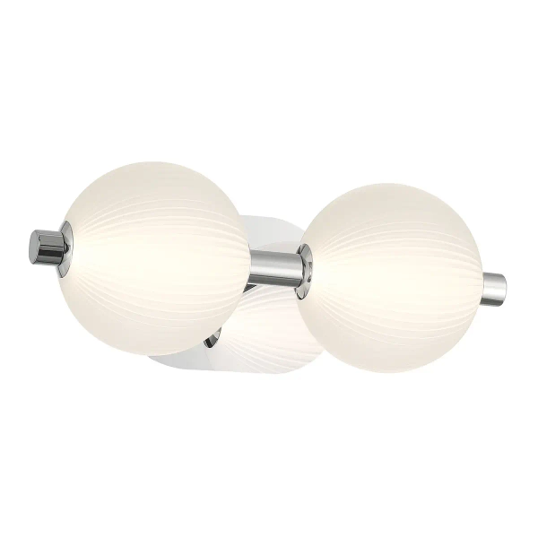 Szklana lampa ścienna Palmas QN-PALMAS-2W-PN LED 18W 3000K IP44 biała