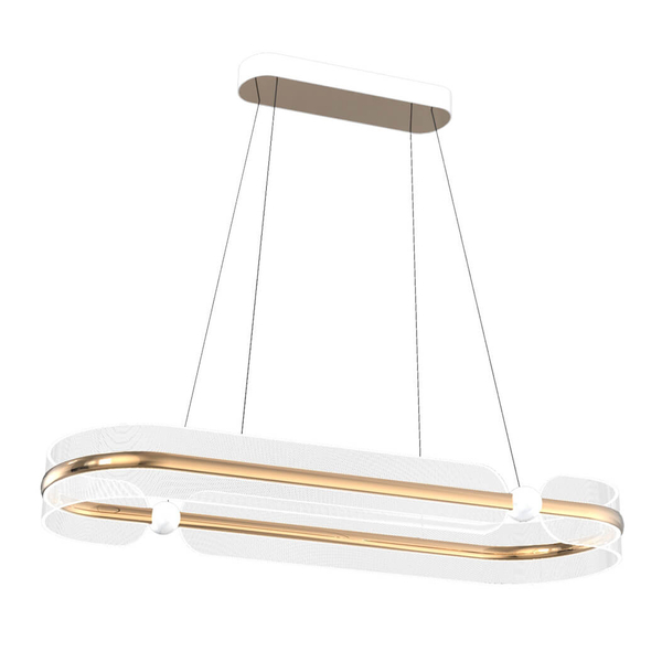 Lampa wisząca Sopla PND-63728-56W-3K-GD Italux LED 56W 3000K złota biała