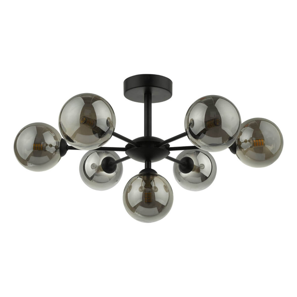 Molekułowa lampa sufitowa Cohen COH3422-01 czarny przydymiony