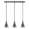 Potrójna lampa wisząca Mora A8102-3A Zumaline klosze metalowe czarne białe
