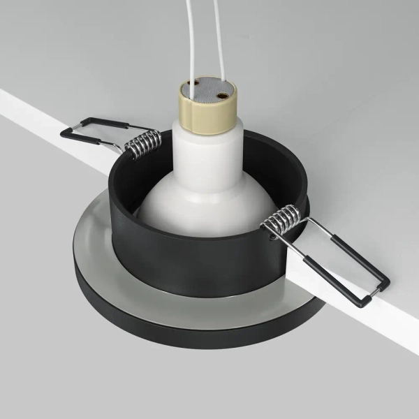 Wpuszczana sufitowa lampa Stark DL083-01-GU10-RD-B IP65 czarna