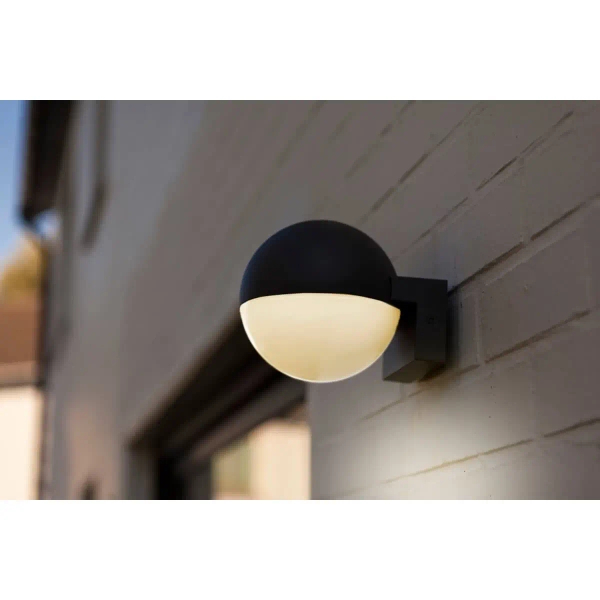 Kulista lampa elewacyjna LOOMA 5138001118 kula metalowa IP54 biała szara