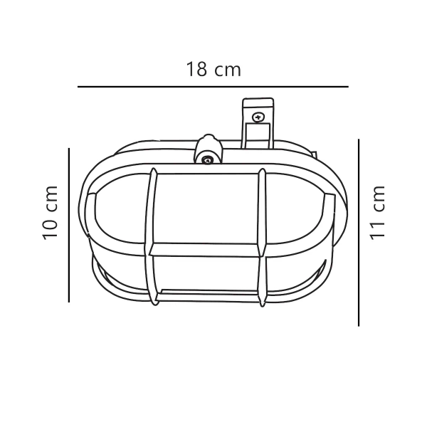 Naścienna lampa na taras Skotlampe 17051001 IP44 biała