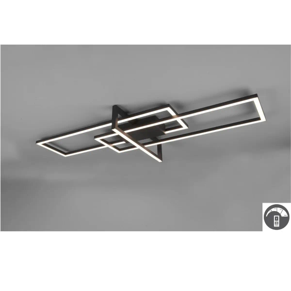 Metalowa lampa sufitowa SALINAS 620310332 czarna LED 34W 3000K IP20