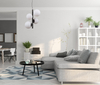 Modernistyczna LAMPA wisząca RIGA PND-44213-4A-SBL Italux metalowa OPRAWA szklane kule zwis czarny