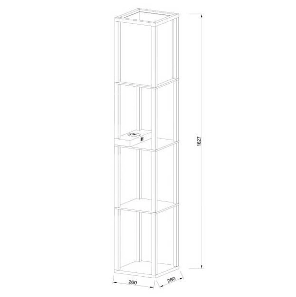 Lampa podłogowa Menno 44799/81/30 z funkcją ładowania telefonu beż czarna