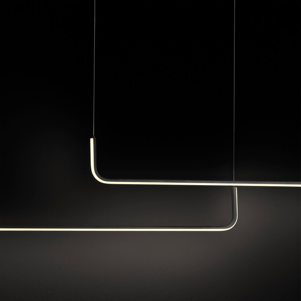 Podwójna lampa wisząca PIURA LE44357 LED 40W 3000K belka czarna