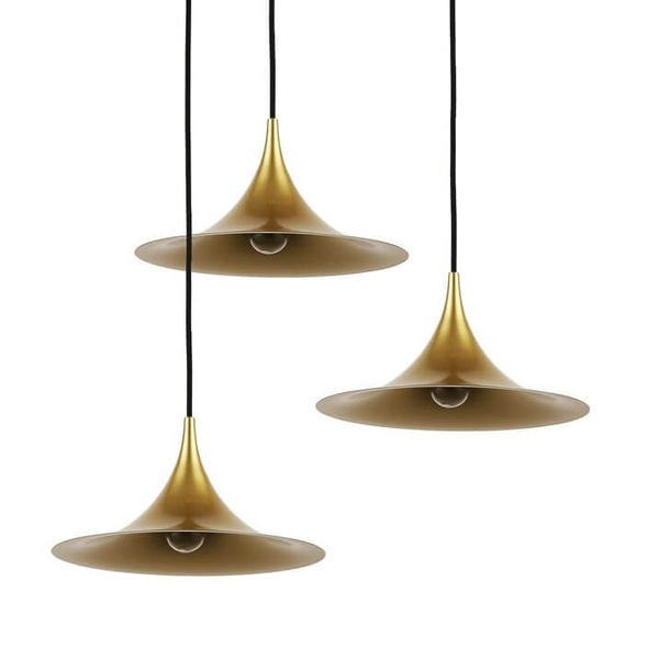 Wisząca lampa Oslo ABR-OSLO-G Abruzzo do biura kapelusz złota