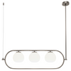 Metalowa lampa wisząca Erich MOD221PL-03N kule chrom