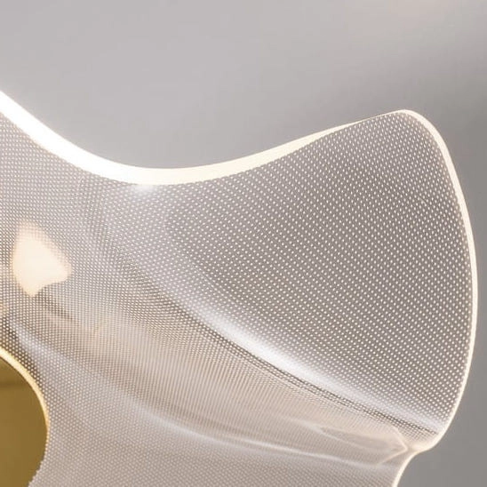 Modernistyczna LAMPA sufitowa CALI LE41369 Luces Exclusivas metalowa OPRAWA plafon LED 31W 3000K falująca meduza złota