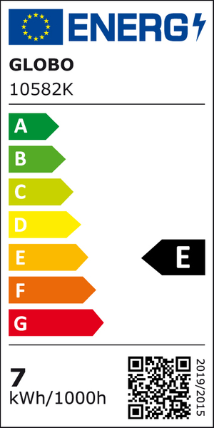 Żarówka dekoracyjna LED 10582K Globo A60 E27 gruszka 7W 806lm 230V 2700K biała ciepła