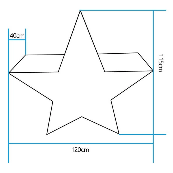 Dekoracyjna lampa stojąca Star ES-CR014 Step LED 5W RGBW IP65 gwiazda biała