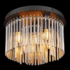 Sufitowa lampa do sypialni GORLEY 15698D glamour czarna przydymiona