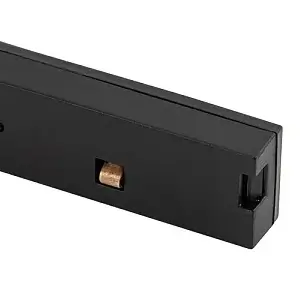 Moduł prowadzący zasilania do szyn 1-obwodowych 11736 czarny