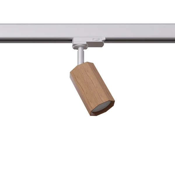 Lampa sufitowa do systemu 3-fazowego ZEKE MYL.00186 biała drewniana